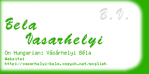 bela vasarhelyi business card